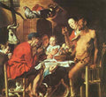 Jacob Jordaens Satyr At The Peasants House A4 Photo Print