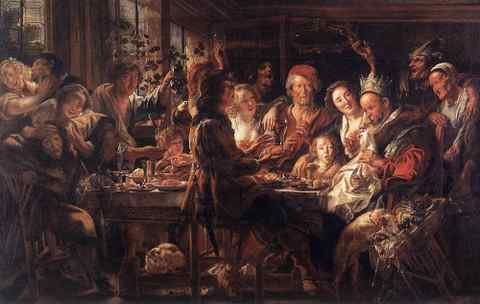 Jacob Jordaens The Bean King2 A4 Photo Print