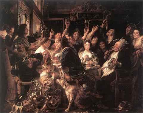 Jacob Jordaens The Bean King A4 Photo Print