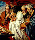 Jacob Jordaens The Four Evangelists A4 Photo Print