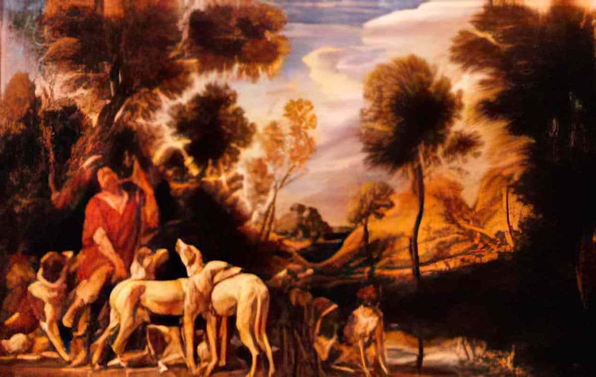 Jacob Jordaens hunter with his dogs 1635 Art A4 Photo Print
