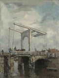 Jacob Maris A Drawbridge in a Dutch Town A4 Photo Print