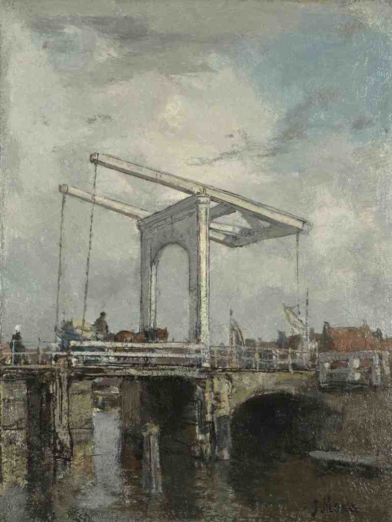 Jacob Maris A Drawbridge in a Dutch Town A4 Photo Print