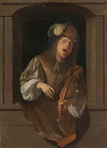 Jacob Ochtervelt jacob ochtervelt a singing violinist probably a self Art A4 Photo Print
