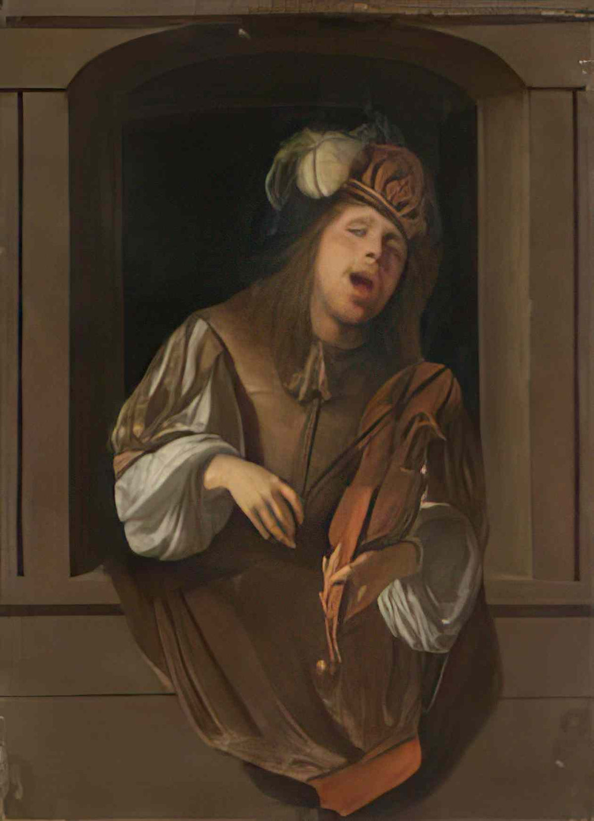 Jacob Ochtervelt jacob ochtervelt a singing violinist probably a self Art A4 Photo Print