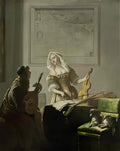 Jacob Ochtervelt ochtervelt de muziekles Art A4 Photo Print