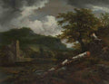 Jacob van Ruisdael A Landscape with a Ruined Building A4 Photo Print