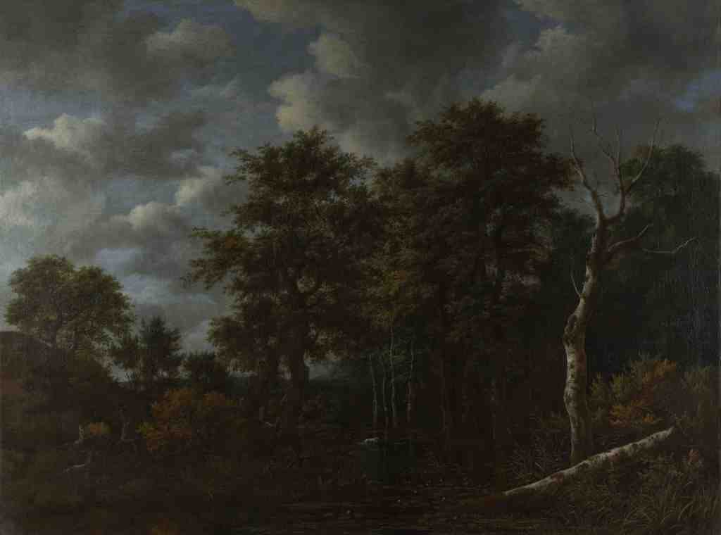 Jacob van Ruisdael A Pool surrounded by Trees A4 Photo Print