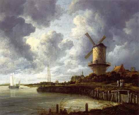 Jacob van Ruisdael Mill at Wijk near Duursteede A4 Photo Print