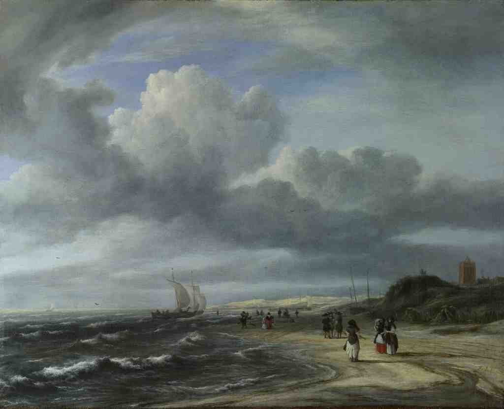Jacob van Ruisdael The Shore at Egmond aan Zee A4 Photo Print