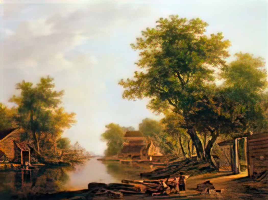 Jacob van Strij landscape with river near dordrecht Art A4 Photo Print