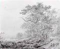 Jacob van Strij mountainous landscape with traveller sun mountainous1 Art A4 Photo Print