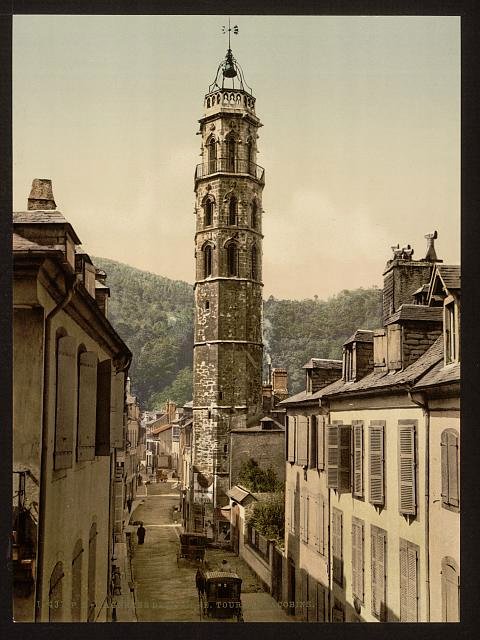 Jacobin tower Bagneres de Bigorra Pyrenees Vintage A4 Photo Print