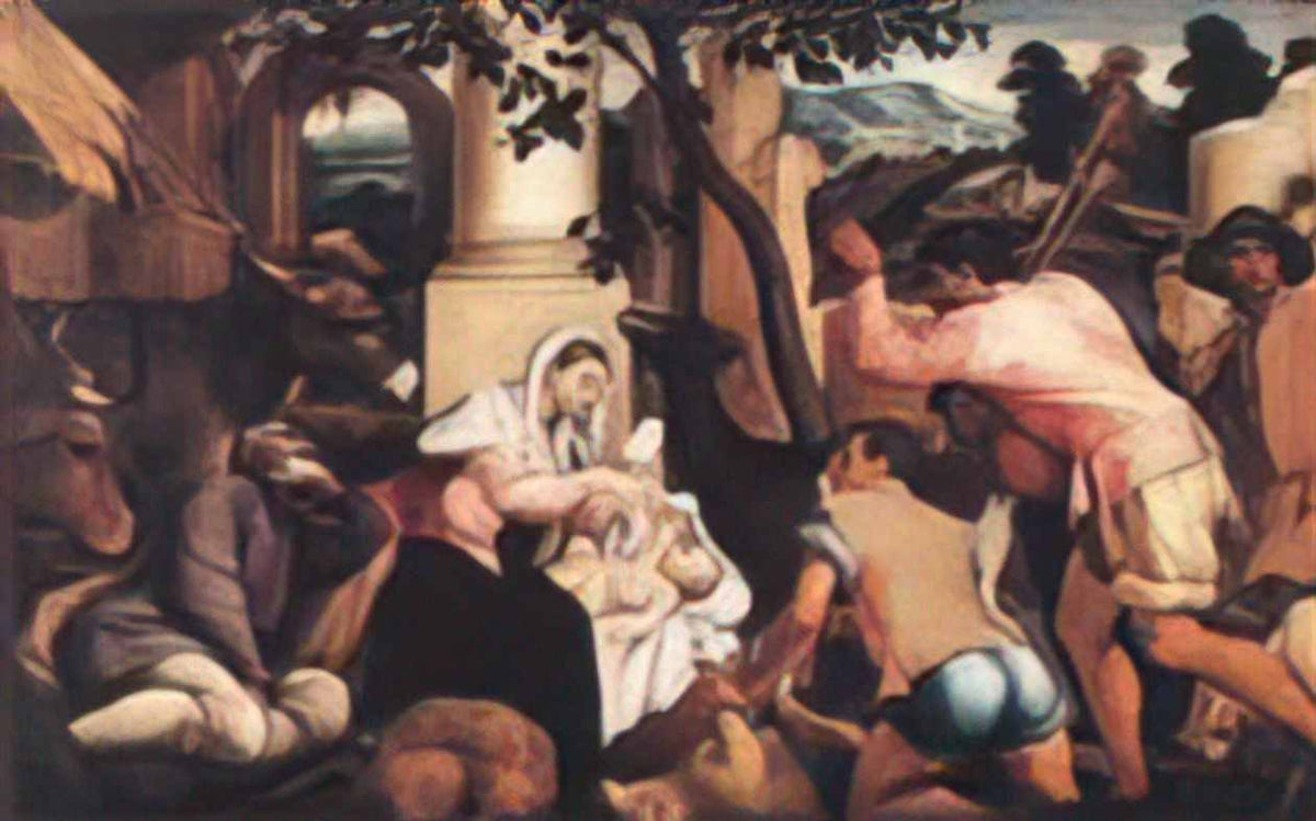 Jacopo Bassano adoration of the shepherds 1545 Art A4 Photo Print