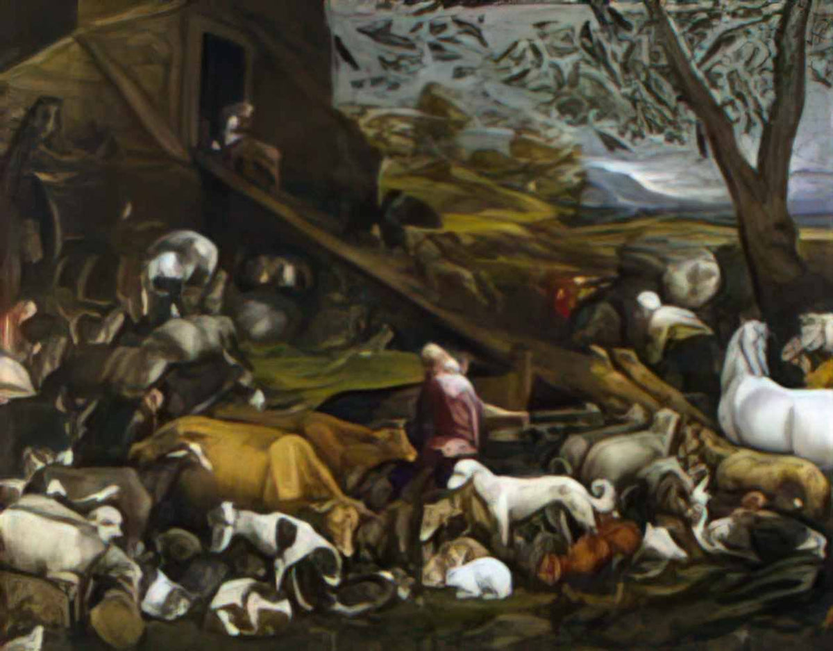 Jacopo Bassano the entry of the animals into noah s ark 1570 Art A4 Photo Print