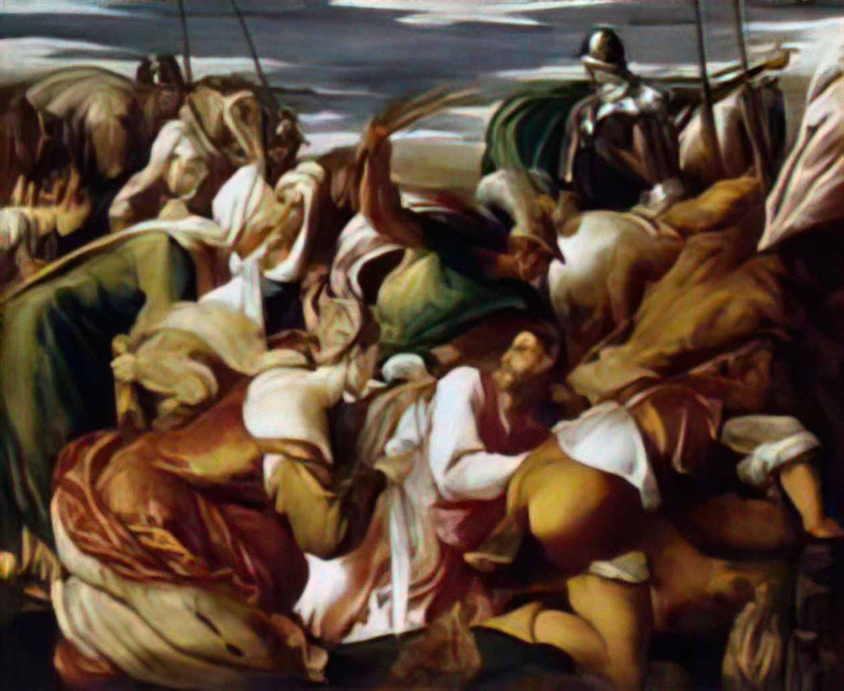Jacopo Bassano the road to calvary 1555 Art A4 Photo Print