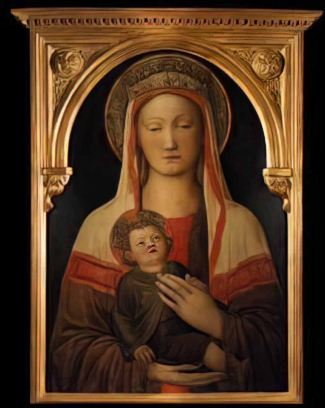 Jacopo Bellini madonna and child 1450 Art A4 Photo Print