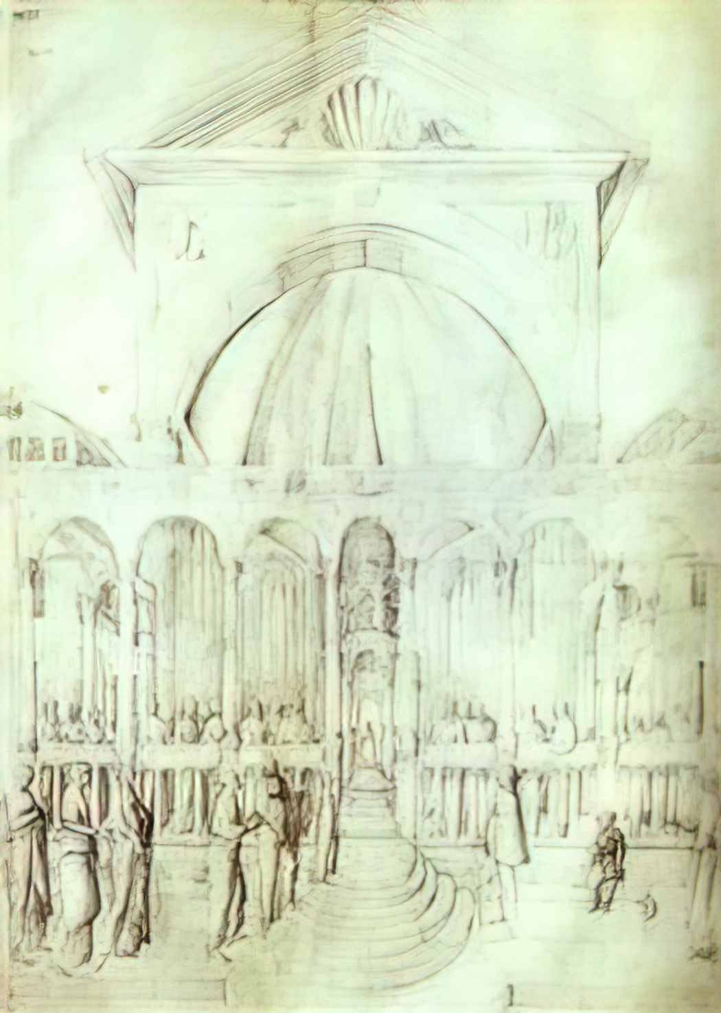 Jacopo Bellini presentation of the virgin at the temple Art A4 Photo Print