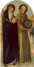 Jacopo Bellini saint anthony abbot and saint bernardino da siena 1460 Art A4 Photo Print