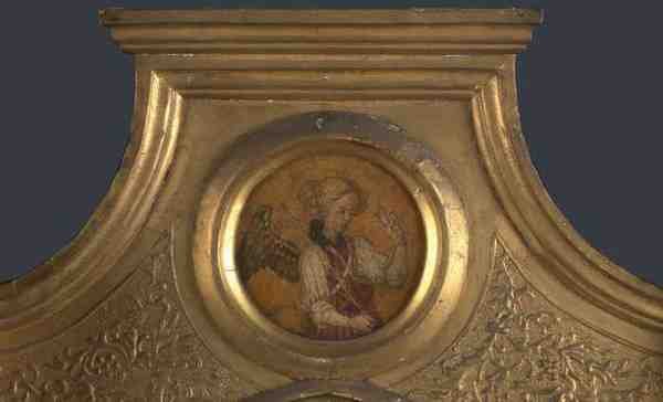 Jacopo Di Antonio (Master Of Pratovecchio) Gabriel Frame Roundel (Left) A4 Photo Print