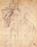 Jacopo Pontormo adam and eve at work Art A4 Photo Print