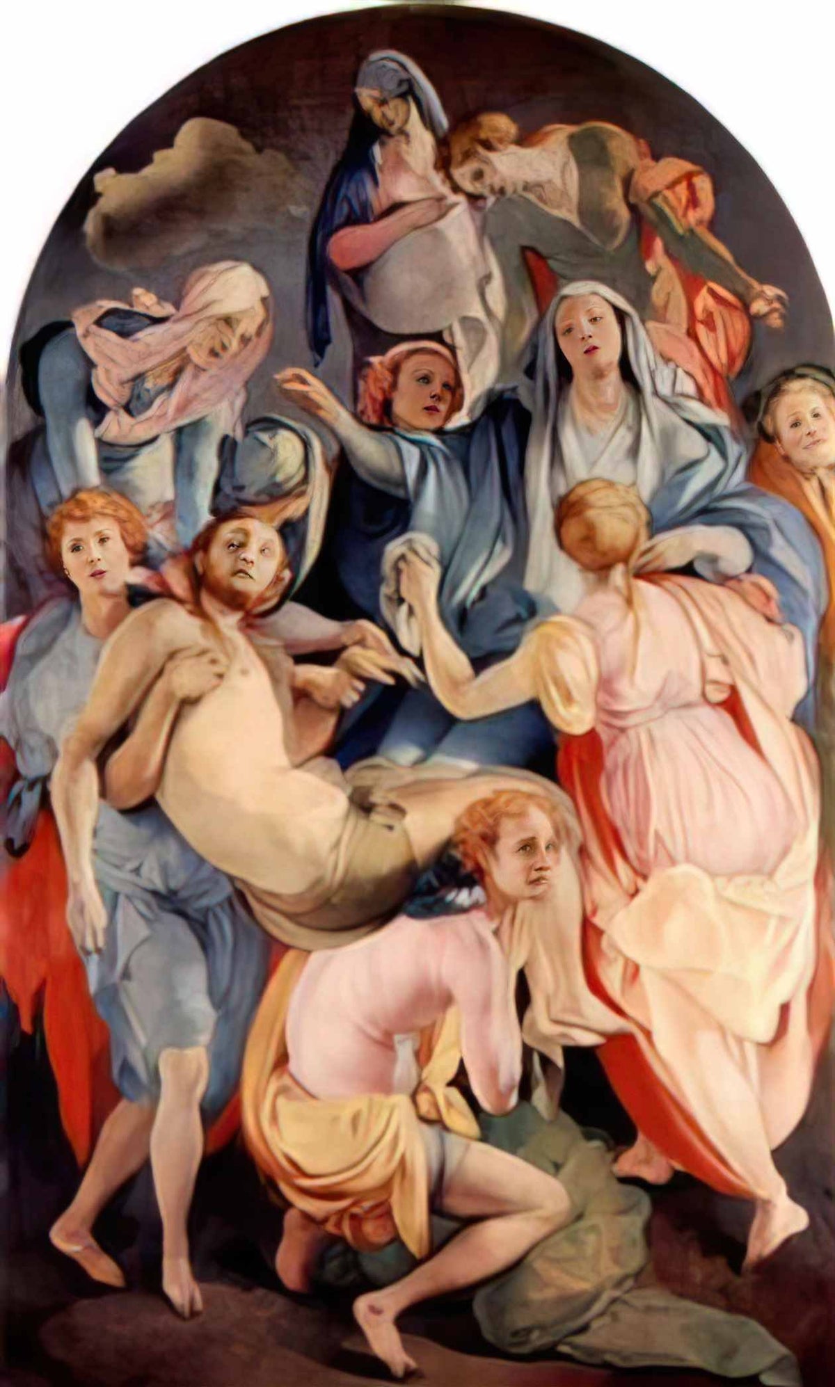 Jacopo Pontormo deposition from the cross Art A4 Photo Print