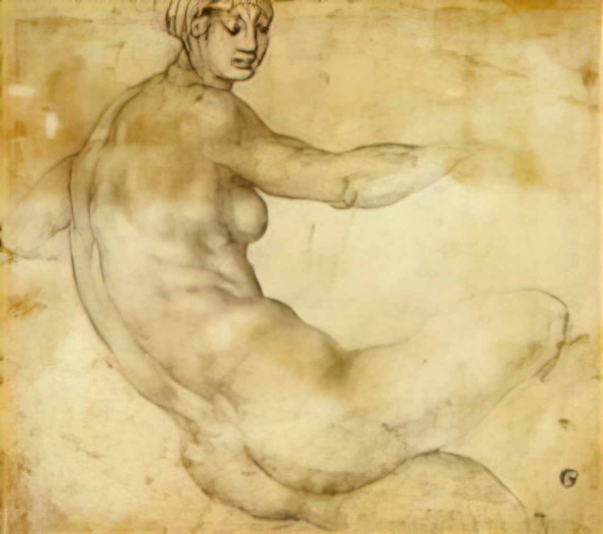 Jacopo Pontormo female nude Art A4 Photo Print