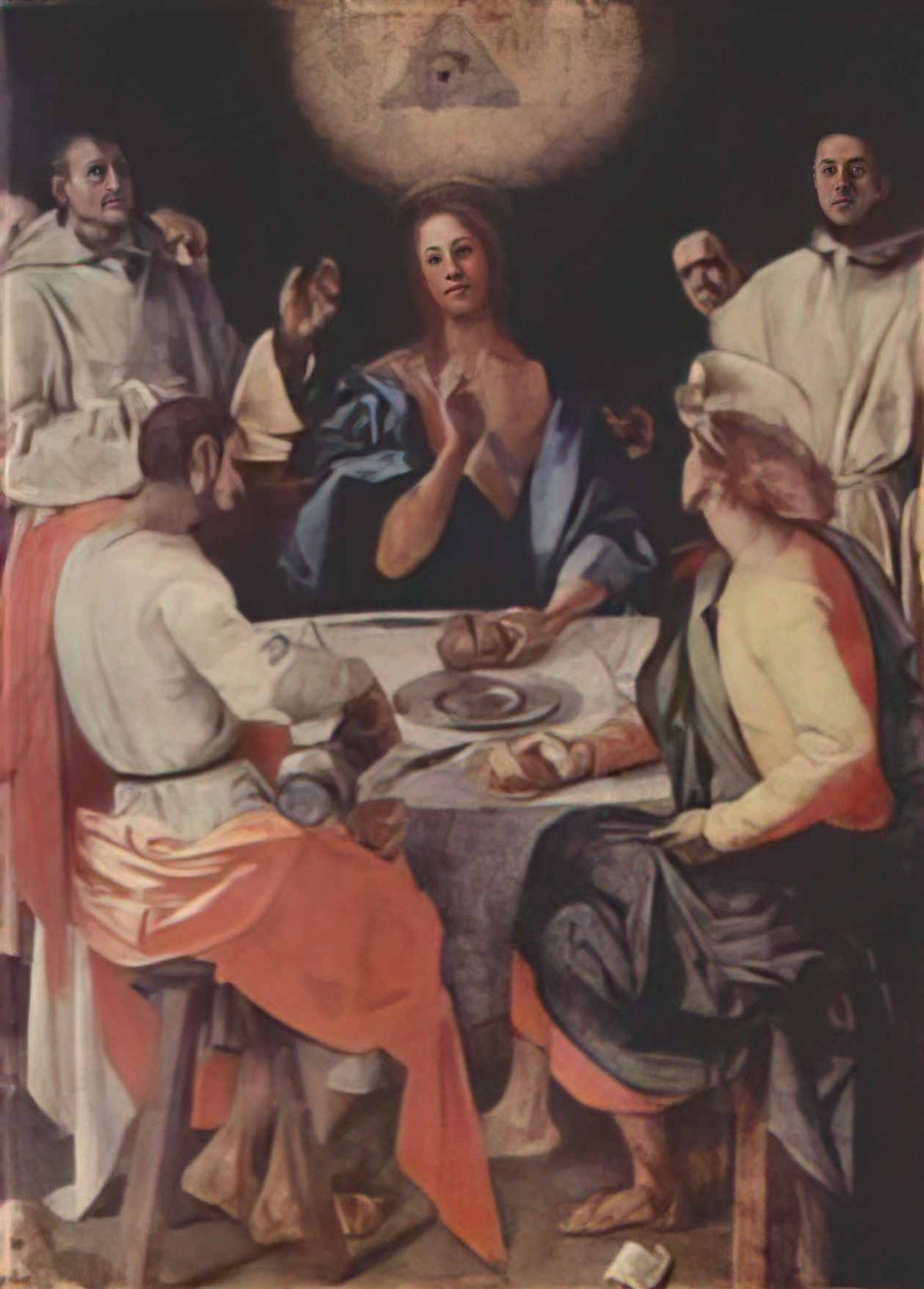 Jacopo Pontormo last supper at emmaus 1525 Art A4 Photo Print