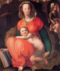 Jacopo Pontormo madonna and child Art A4 Photo Print