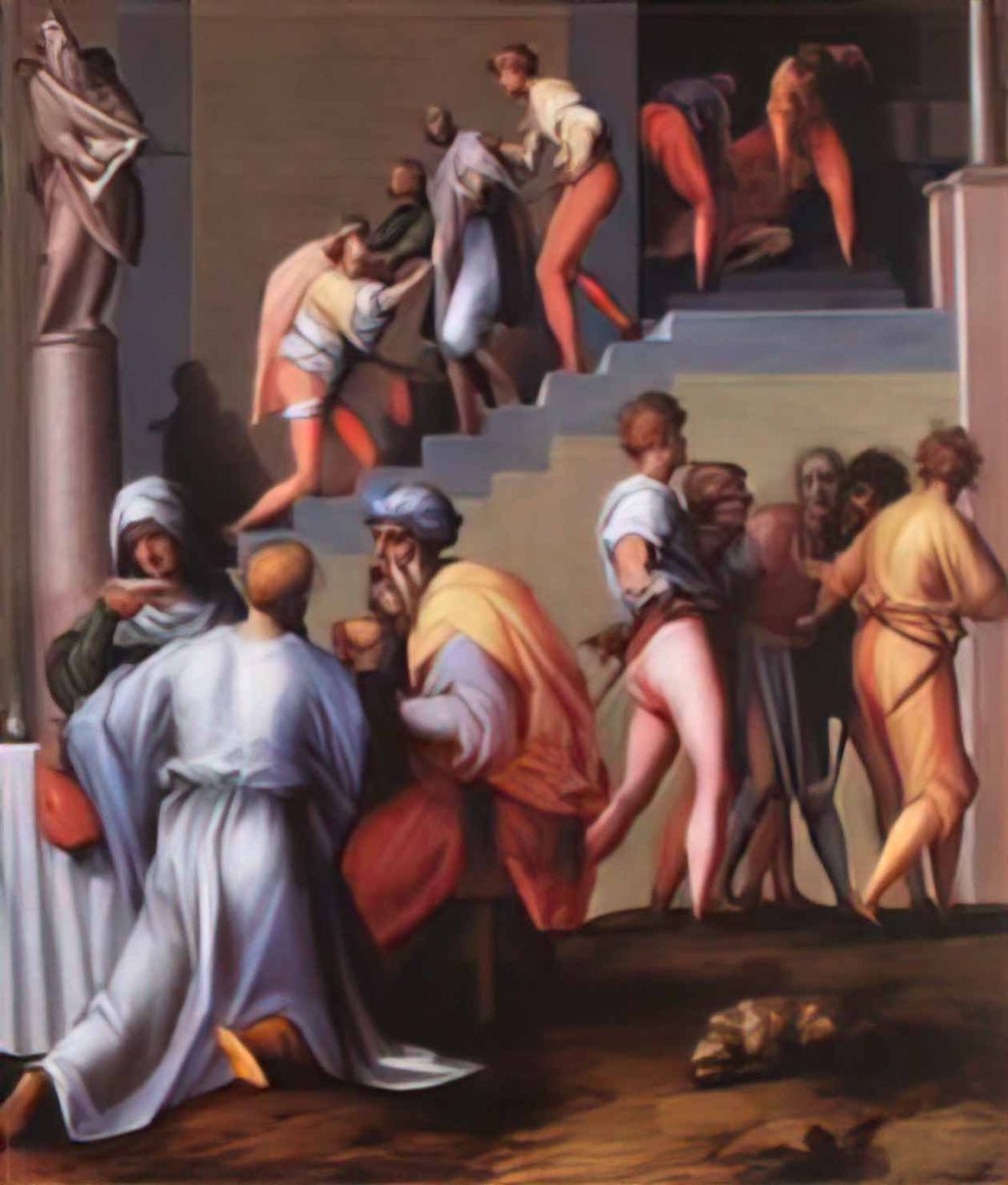 Jacopo Pontormo punishment of the baker Art A4 Photo Print