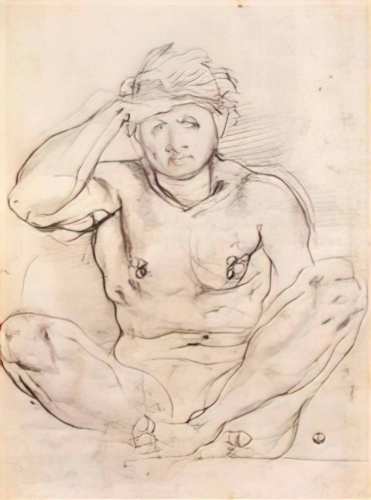 Jacopo Pontormo study for vertumnus and pomona 1519 Art A4 Photo Print
