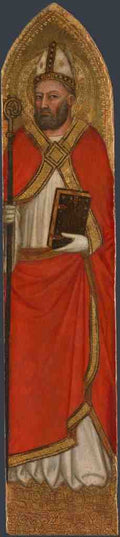 Jacopo di Cione and workshop Saint Peter Damian A4 Photo Print