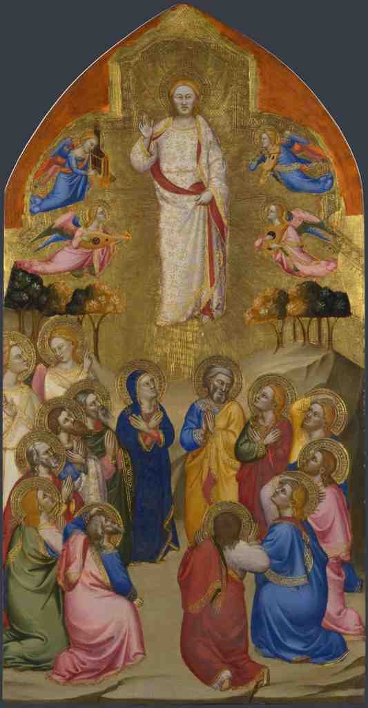 Jacopo di Cione and workshop The Ascension A4 Photo Print