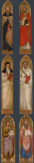 Jacopo di Cione and workshop The Littleton Pilaster Saints A4 Photo Print