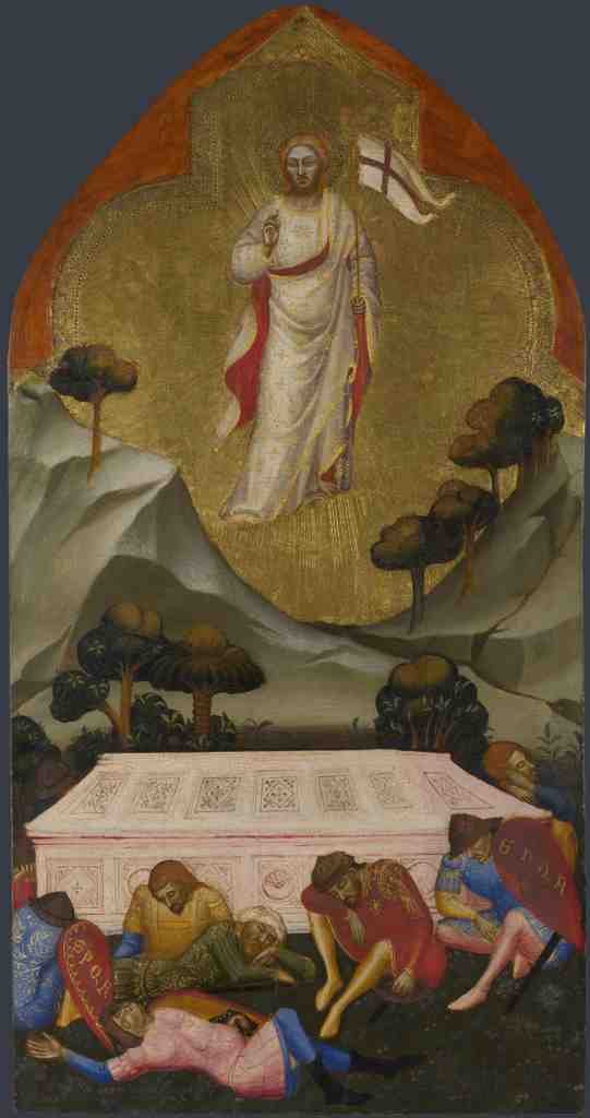 Jacopo di Cione and workshop The Resurrection A4 Photo Print