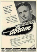 Jacques Abram Concert Vintage Retro Advert Ads A4 Photo Print