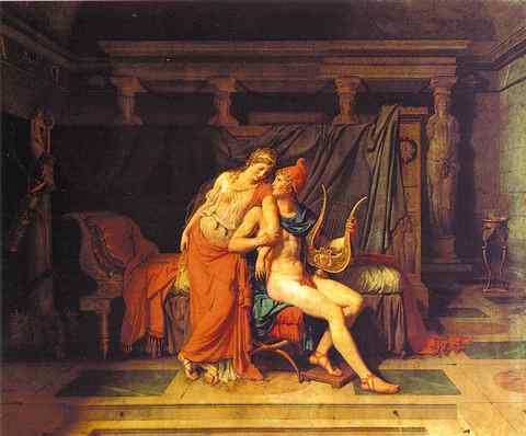 Jacques Louis David Paris And Helen Cgf A4 Photo Print