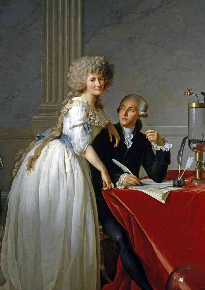 Jacques Louis David Portrait Of Monsieur Lavoisier And His Wife crop A4 Photo Print