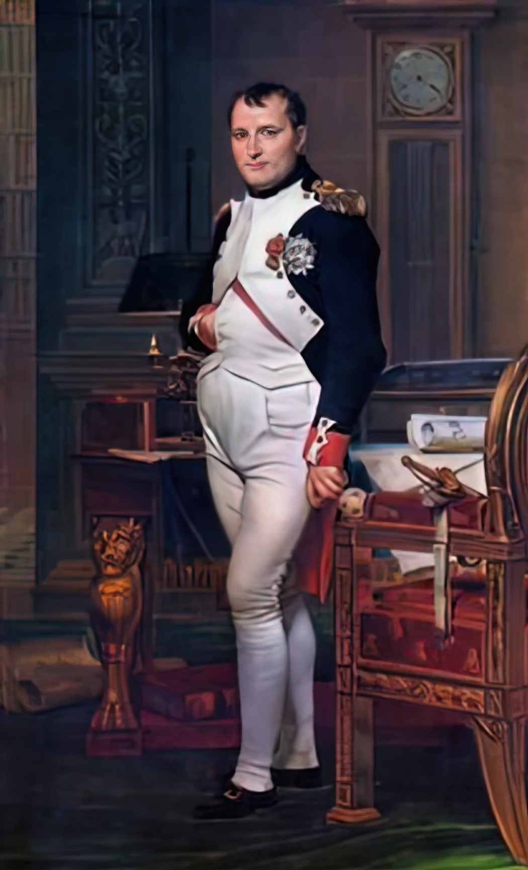 Jacques Louis David napoleon bonaparte in his study at the tuileries Art A4 Photo Print