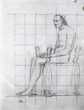 Jacques Louis David nude study of pope pius vii 1805 Art A4 Photo Print