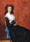 Jacques Louis David portrait of madame charles louis trudaine 1792 Art A4 Photo Print