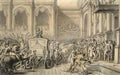 Jacques Louis David the arrival at the hôtel de ville Art A4 Photo Print