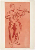 Jacques Villon the violinist le violoniste supervielle 1899 Art A4 Photo Print
