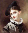 Jacquet Gustave Jean A Coquettish Smile 5 A4 Photo Print