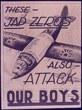 Jad Zeros Attack Vintage Retro Advert Poster A4 Photo Print