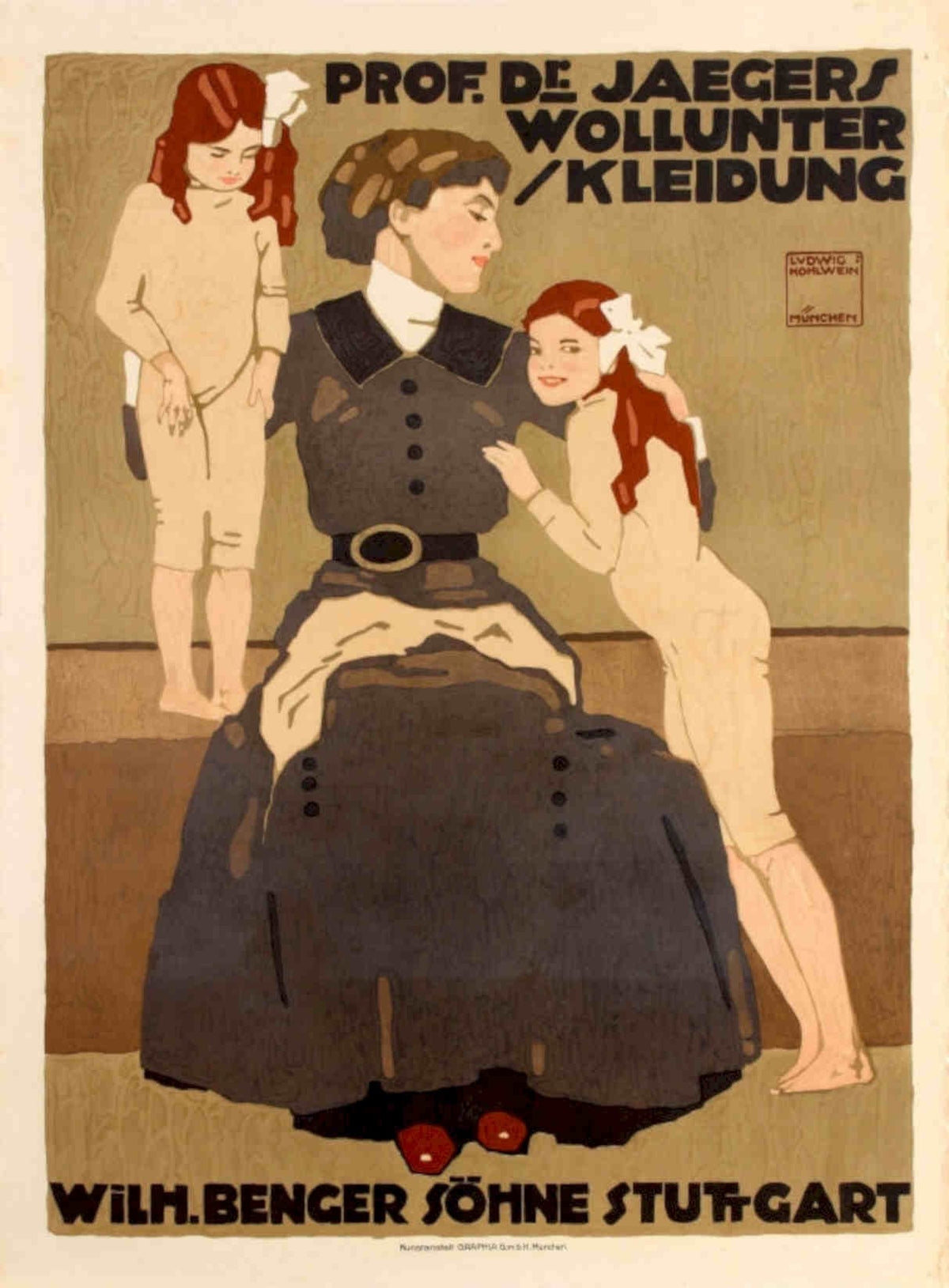 Jaegers Wool Children Vintage Retro Advert Poster A4 Photo Print