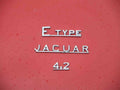 Jaguar E Type red 4.2 Boot Bonnet 2465 Grille A4 Photo Print