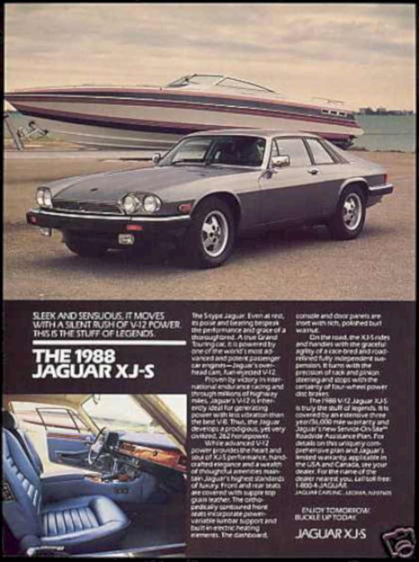 Jaguar Xj S Vintage Retro Advert Ads A4 Photo Print