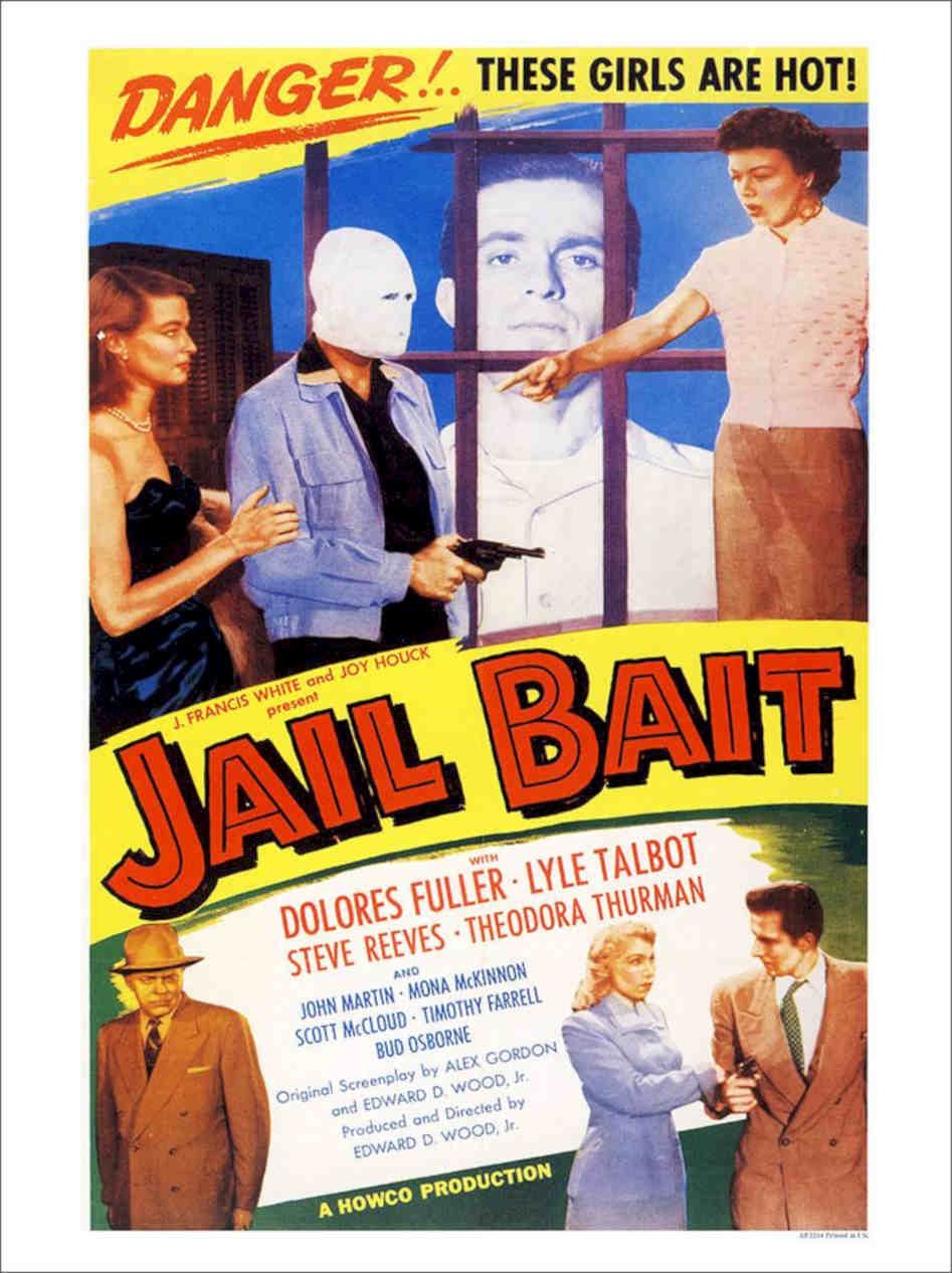 Jailbait Movie Poster Vintage Retro Advert Poster A4 Photo Print