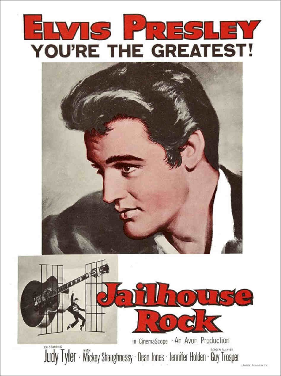 Jailhouse Rock Elvis Rock N Roll Poster Vintage Retro Advert Poster A4 Photo Pr